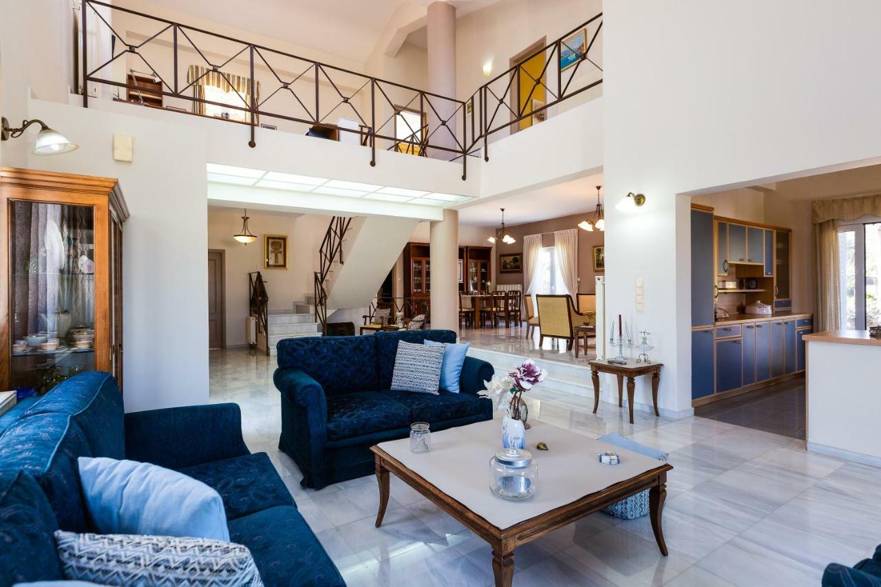 Carpe Diem-Luxury Villa With Private Pool Agia Paraskevi  المظهر الخارجي الصورة