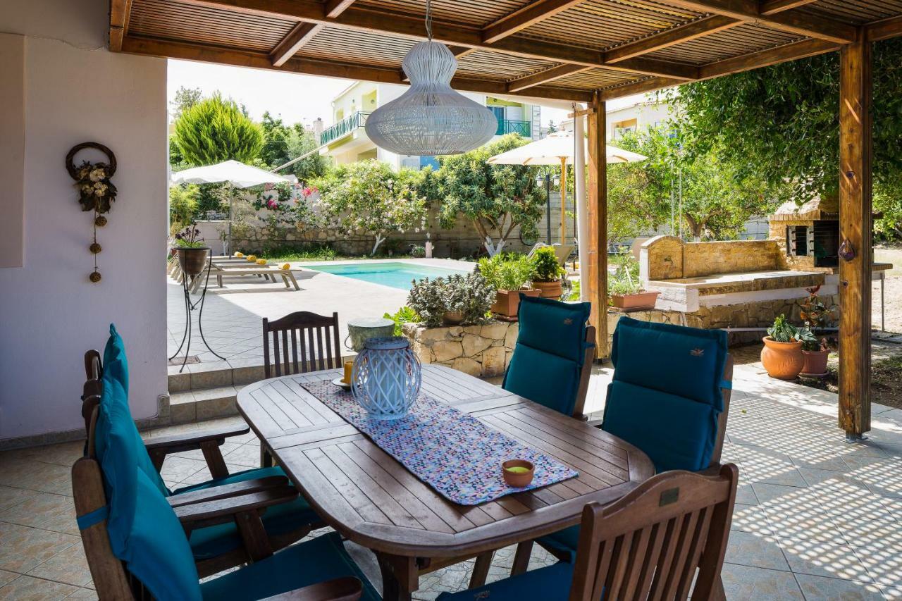 Carpe Diem-Luxury Villa With Private Pool Agia Paraskevi  المظهر الخارجي الصورة